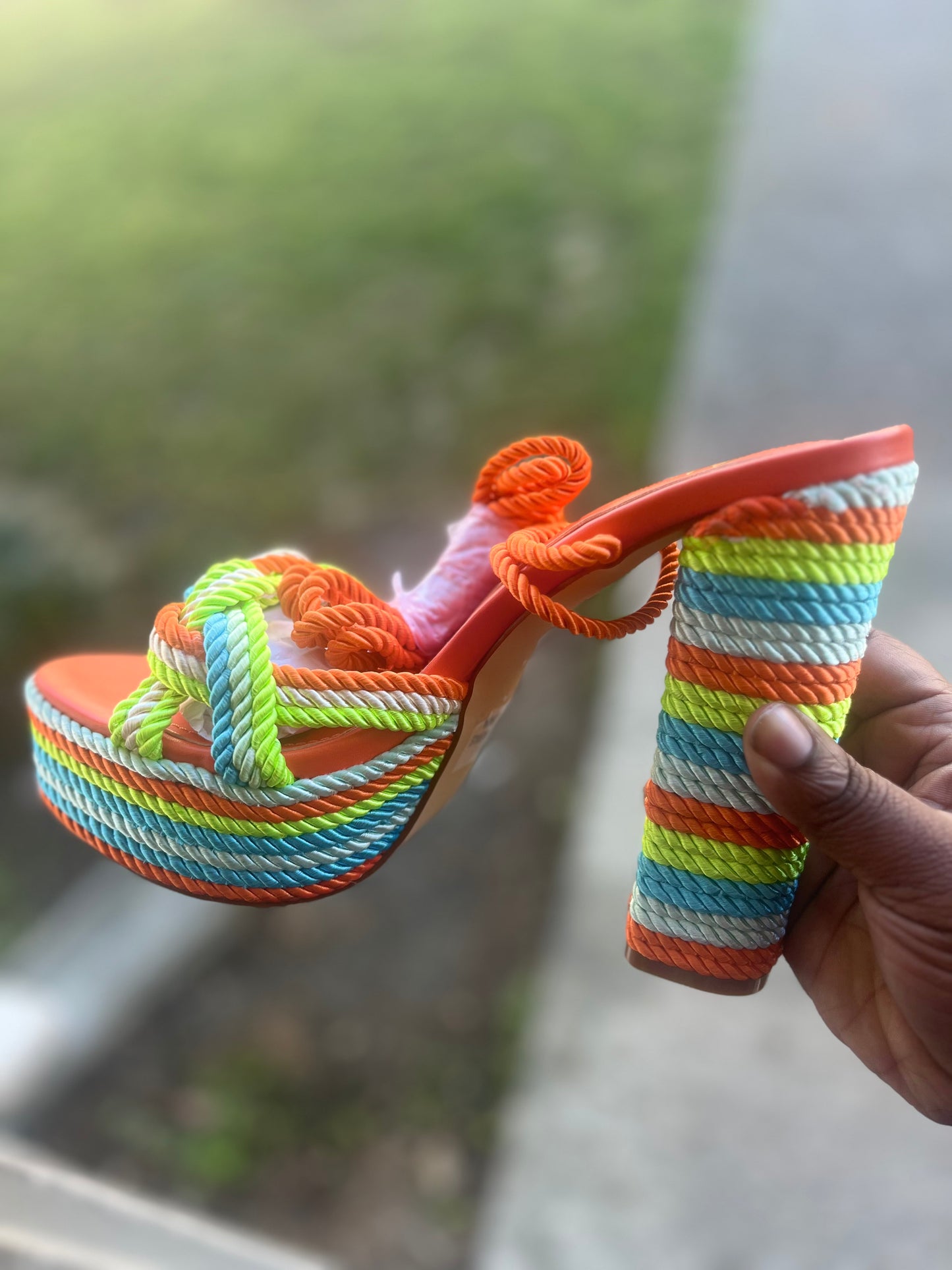Sunkissed Strut Platform Heels