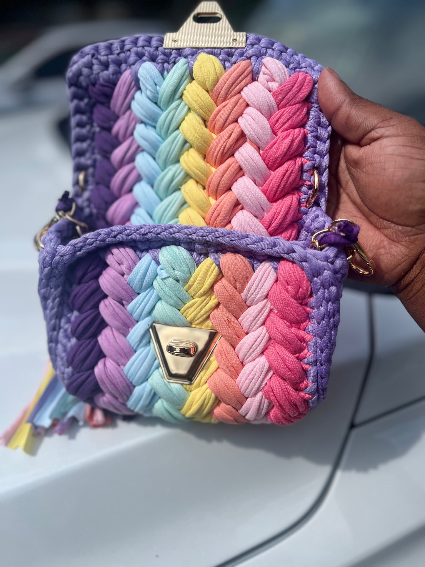 Confetti Crush Crochet Purse