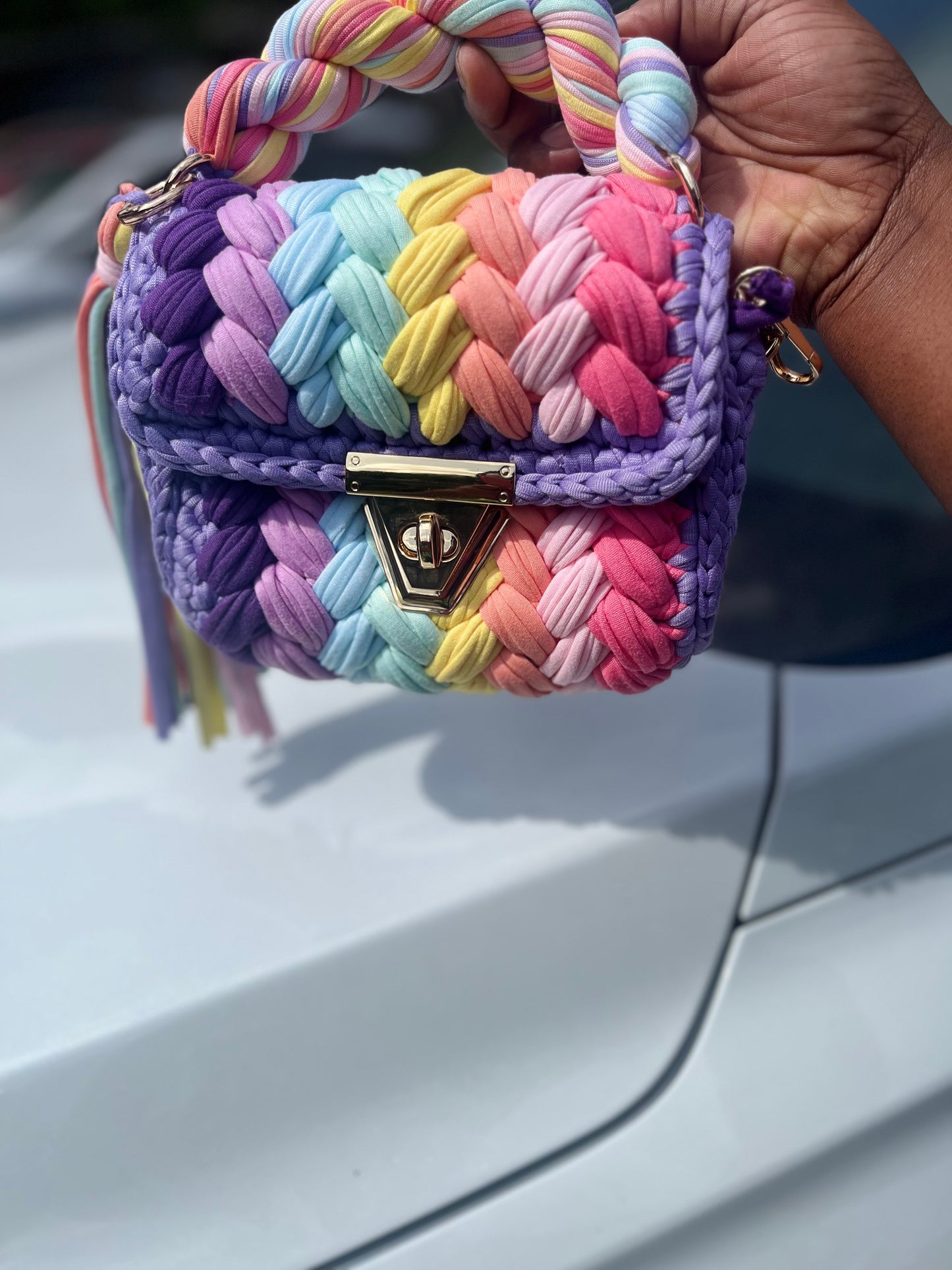 Confetti Crush Crochet Purse