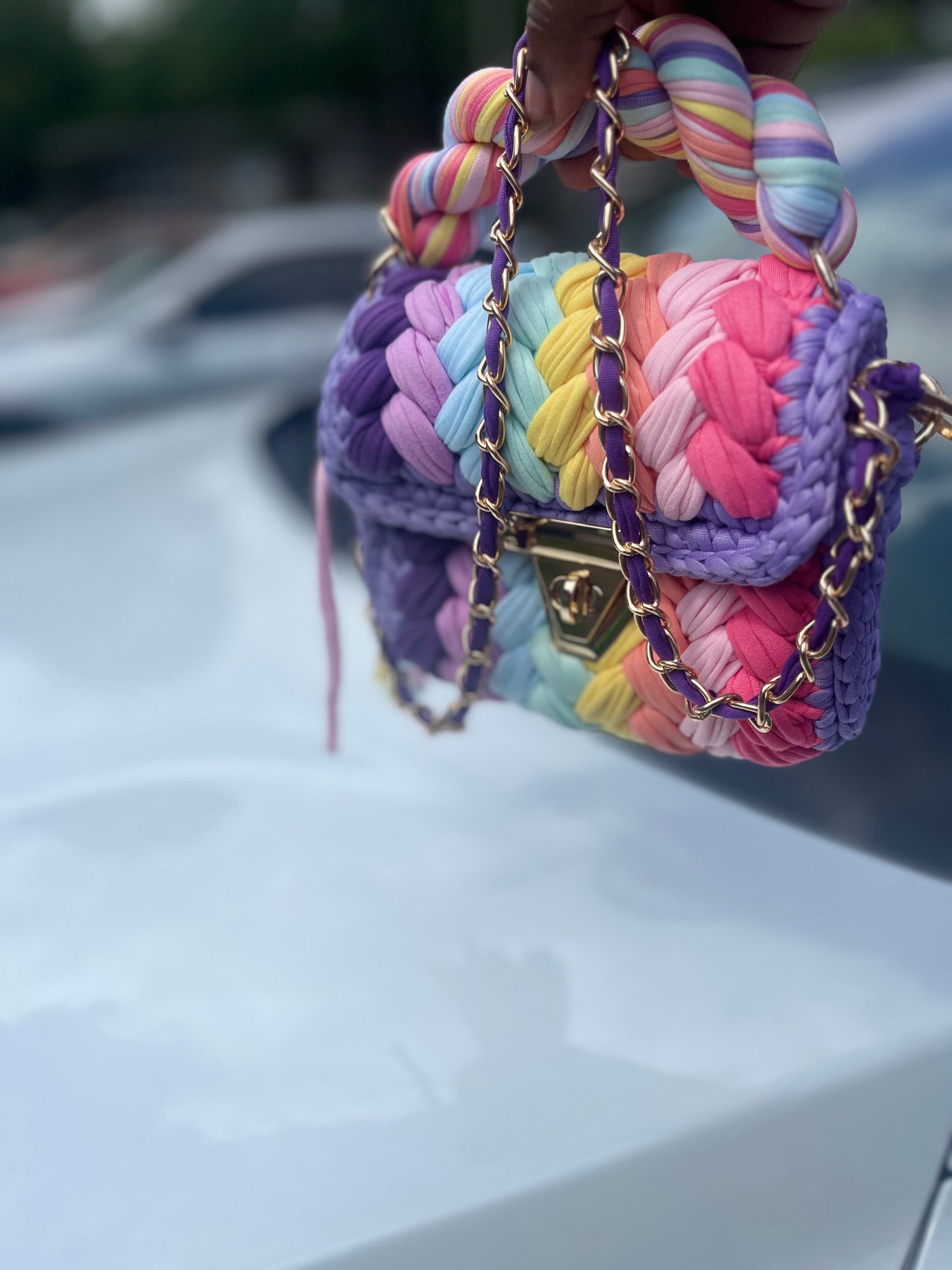 Confetti Crush Crochet Purse